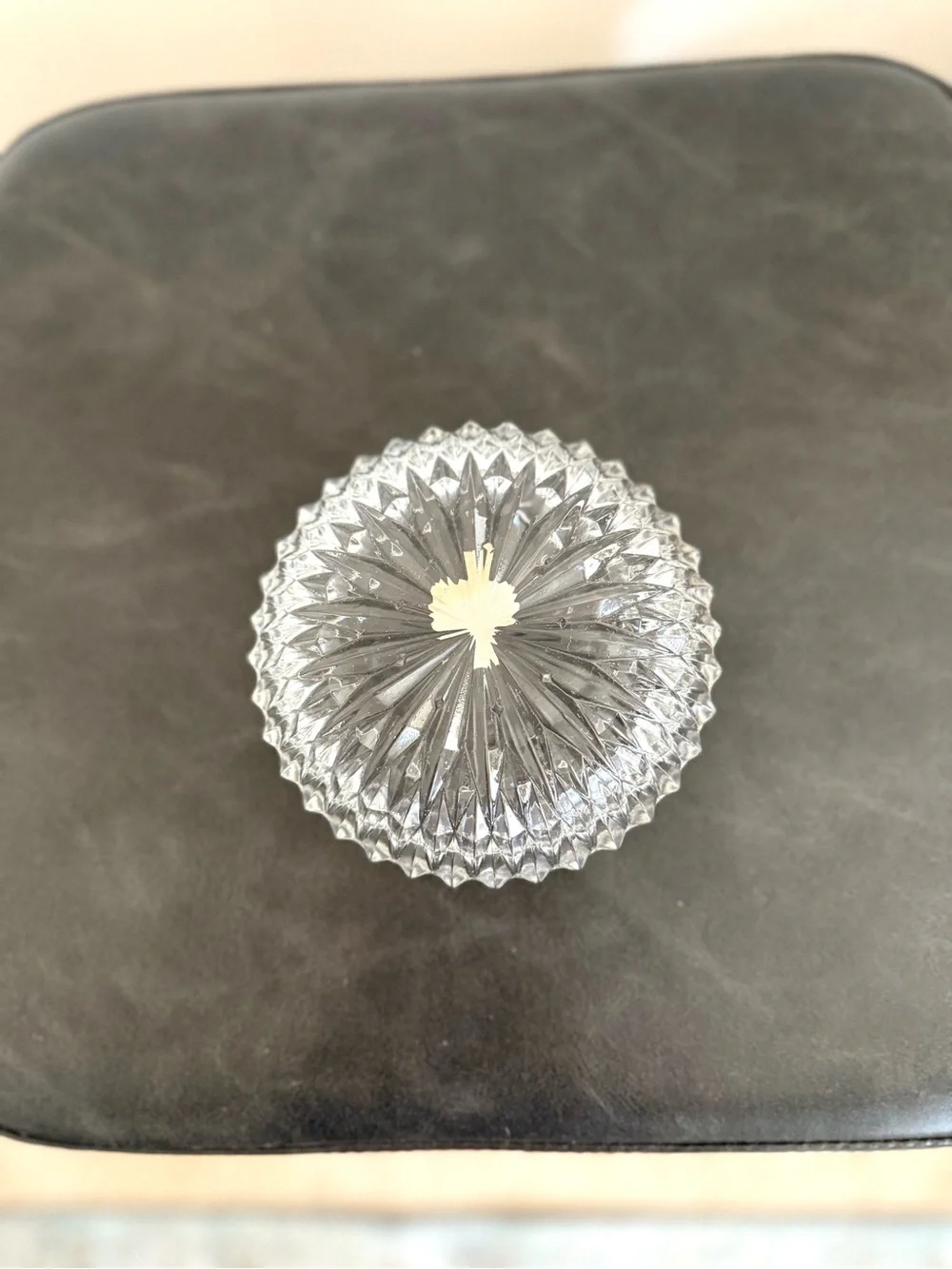 Vintage George Davidson & Co. Handmade English Lead Crystal Bowl